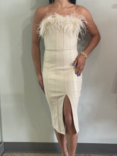 Load image into Gallery viewer, Faux Leather Trimmed Pleather Midi Dress

