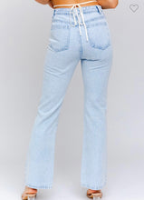 Load image into Gallery viewer, Color Block Long Denim Pants
